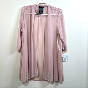 R & M Richards David's Bridal Cardigan Sheer Chiffon Long Sleeve Open women 16WP